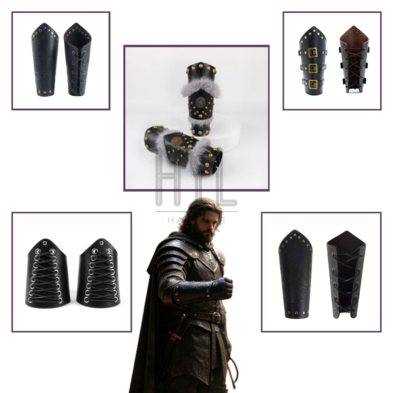 Cosplay Prop - Guantelete medieval de estilo steampunk retro,