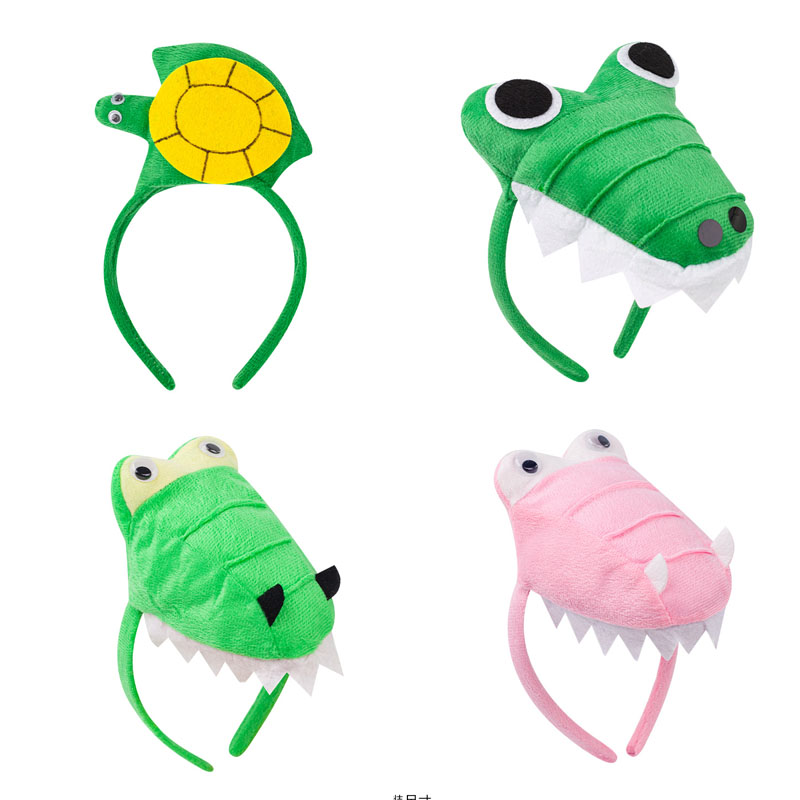 Cosplay Prop Bow - Diadema de animales de cocodrilo, dinosaurio,