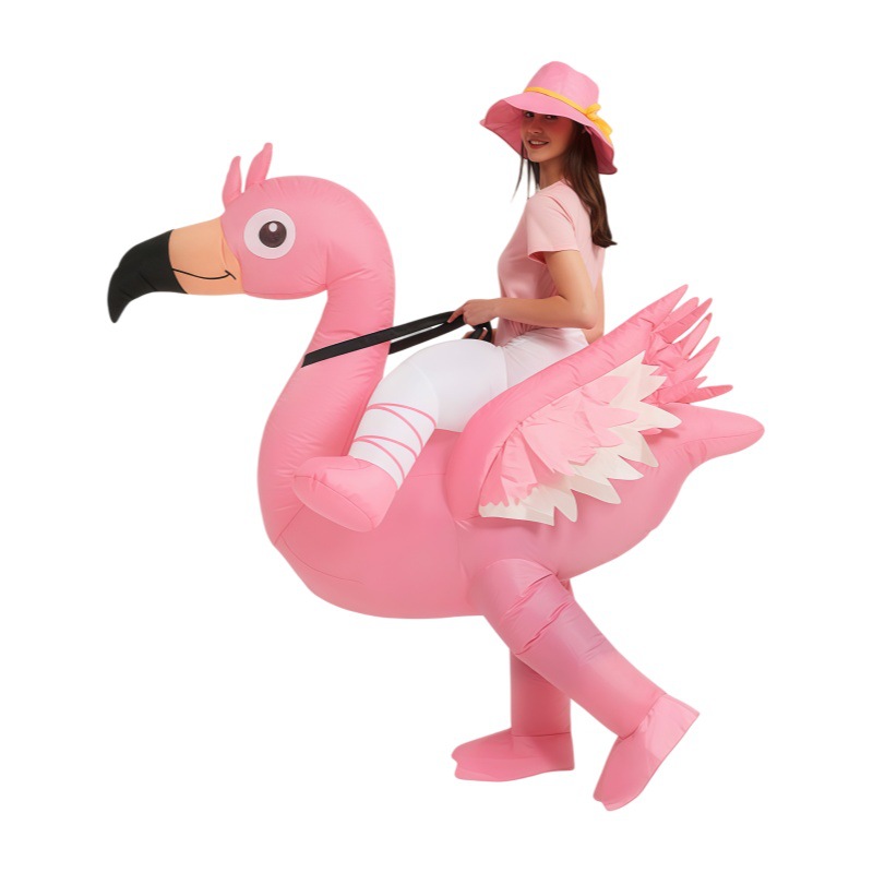 Cosplay Prop - Disfraces inflables de flamenco rosa, ropa