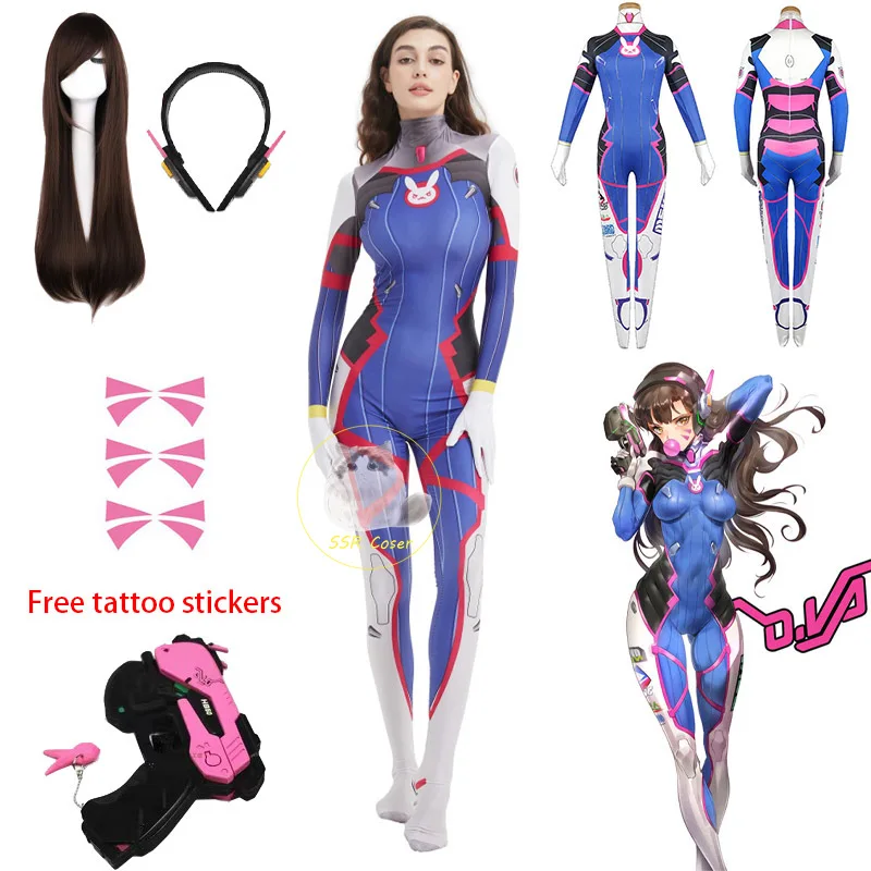 Dva Cosplay Prop - Disfraz de Dva para mujer, traje