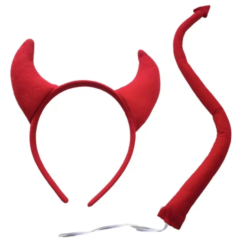 Diadema de demonio rojo y negr - Cosplay Prop Bow reseña y precio