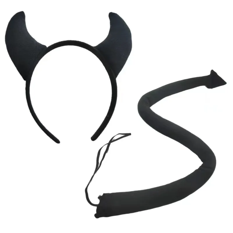 Diadema de demonio rojo y negr - Cosplay Prop Bow reseña y precio