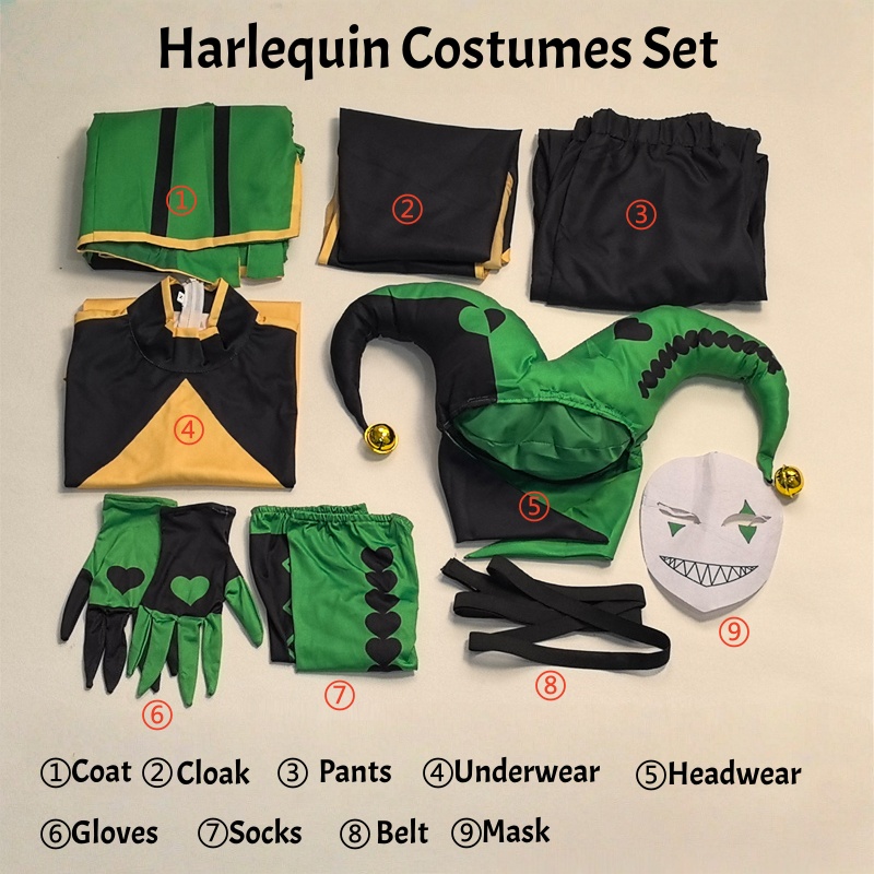 Disfraz de Payaso Arlequín del - Briar Cosplay Prop reseña y precio