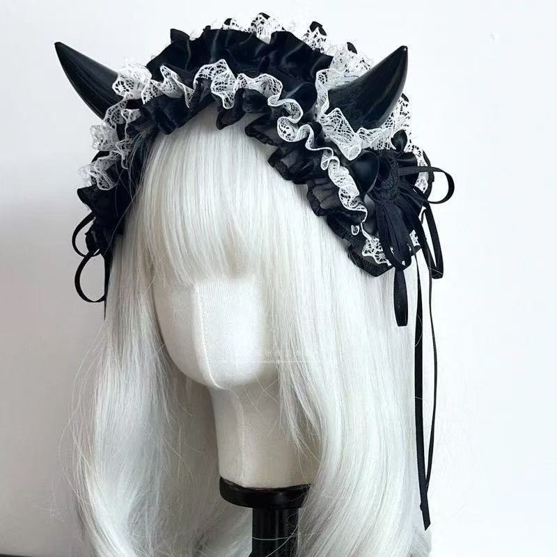 Diadema con lazo de encaje gót - Cosplay Prop Bow reseña y precio